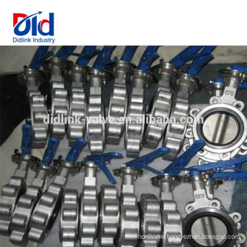 Type Installation Air Eccentric Gasket Sanitary Stainless Steel Cf8 Tapped Lug Butterfly Valve Part